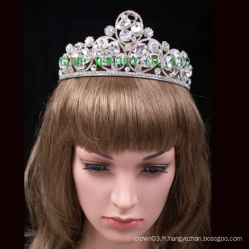 Mariage grande strass Tiara Pageant Crystal Crown